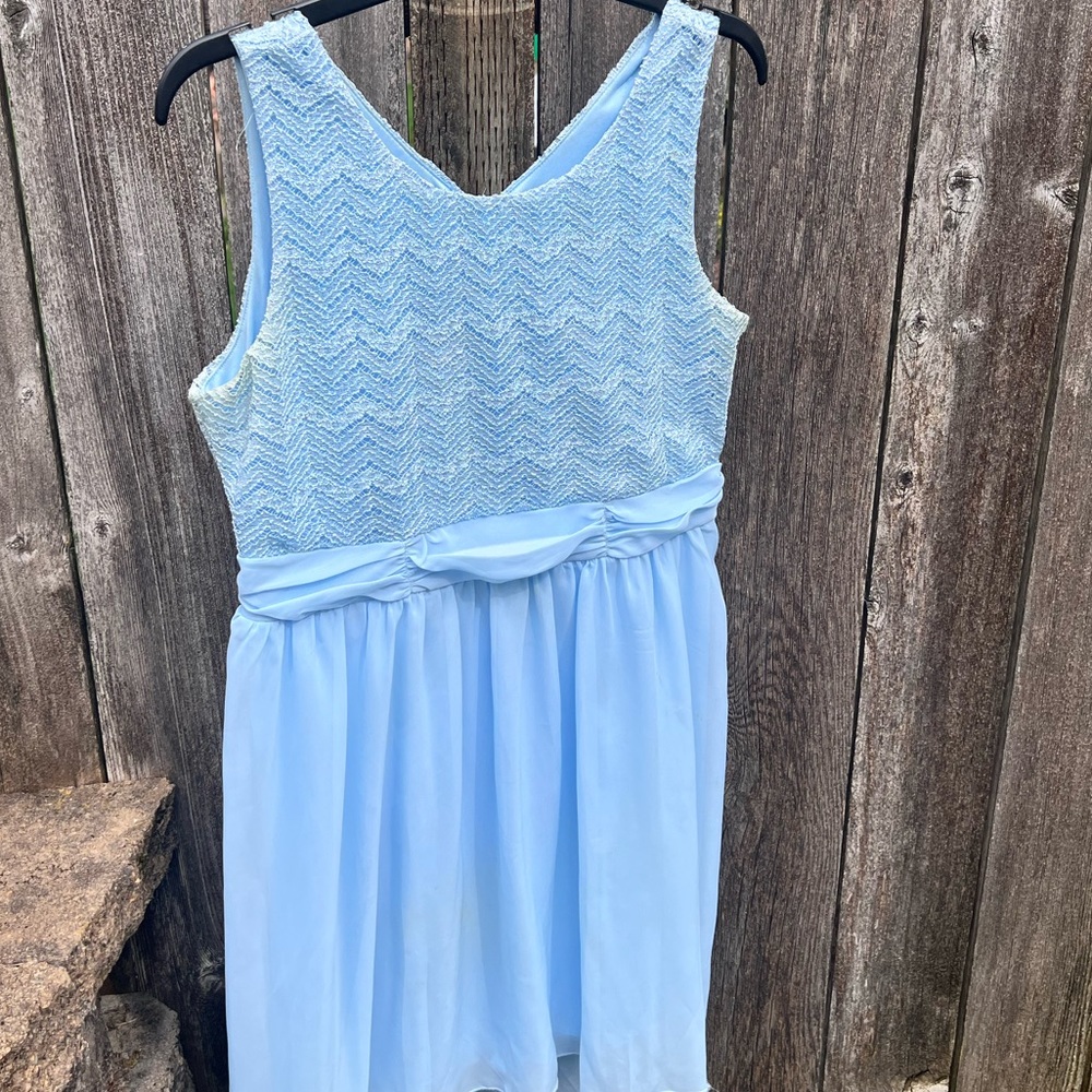 Baby blue Size 16 1/2 dress.